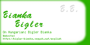 bianka bigler business card